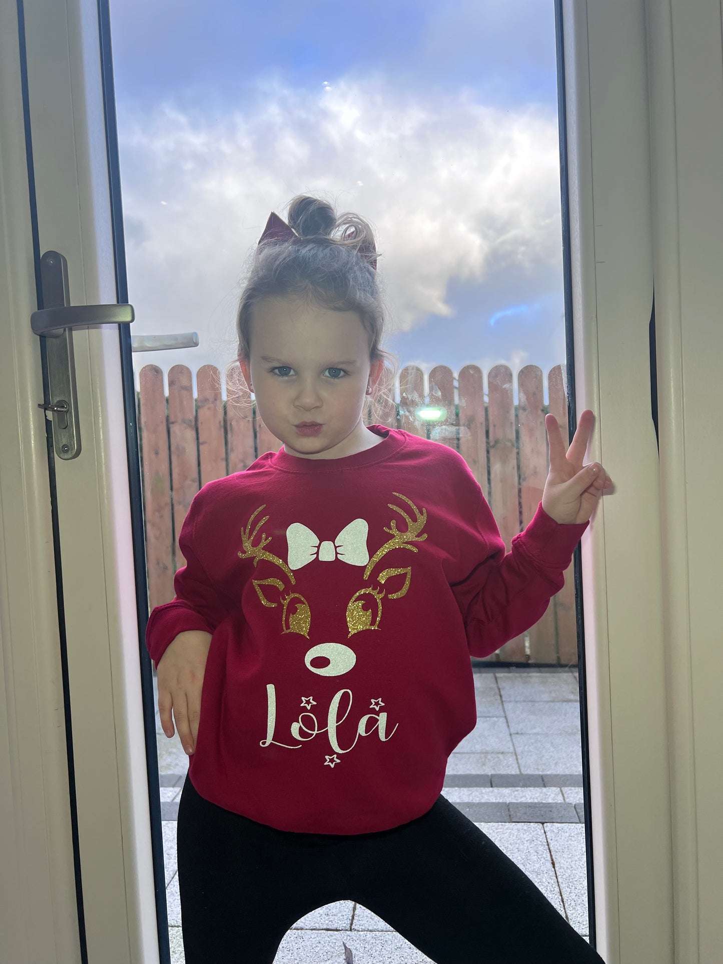 Girls reindeer Sweatshirt