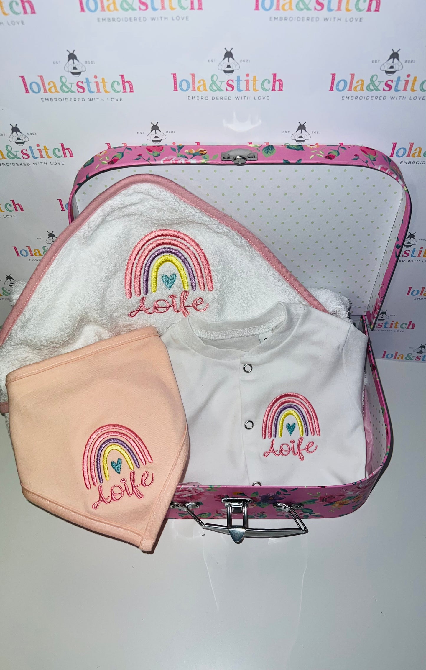 Personalised Baby Girl Gift Set