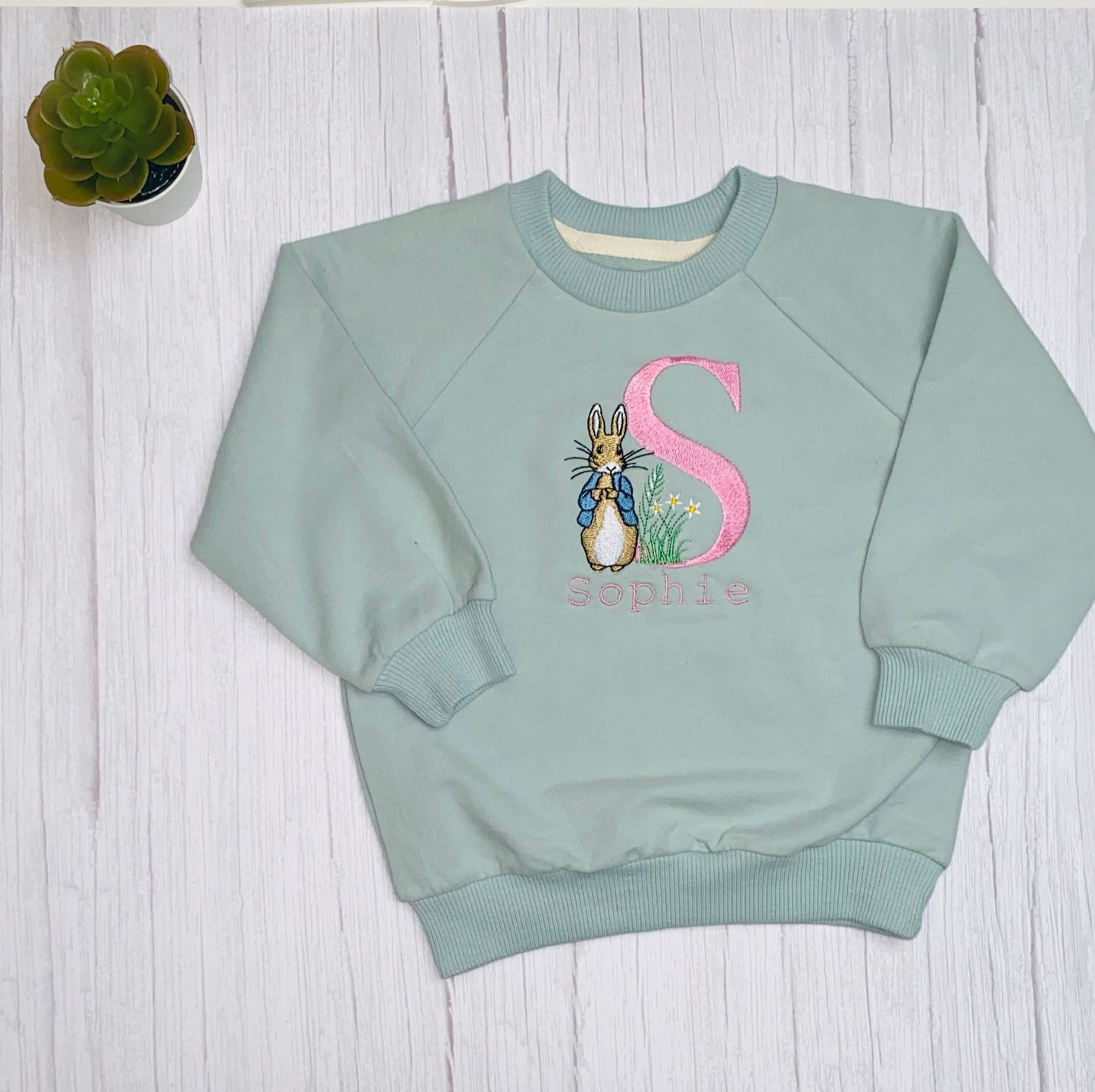 Kid’s Personalised Peter rabbit initials tracksuit