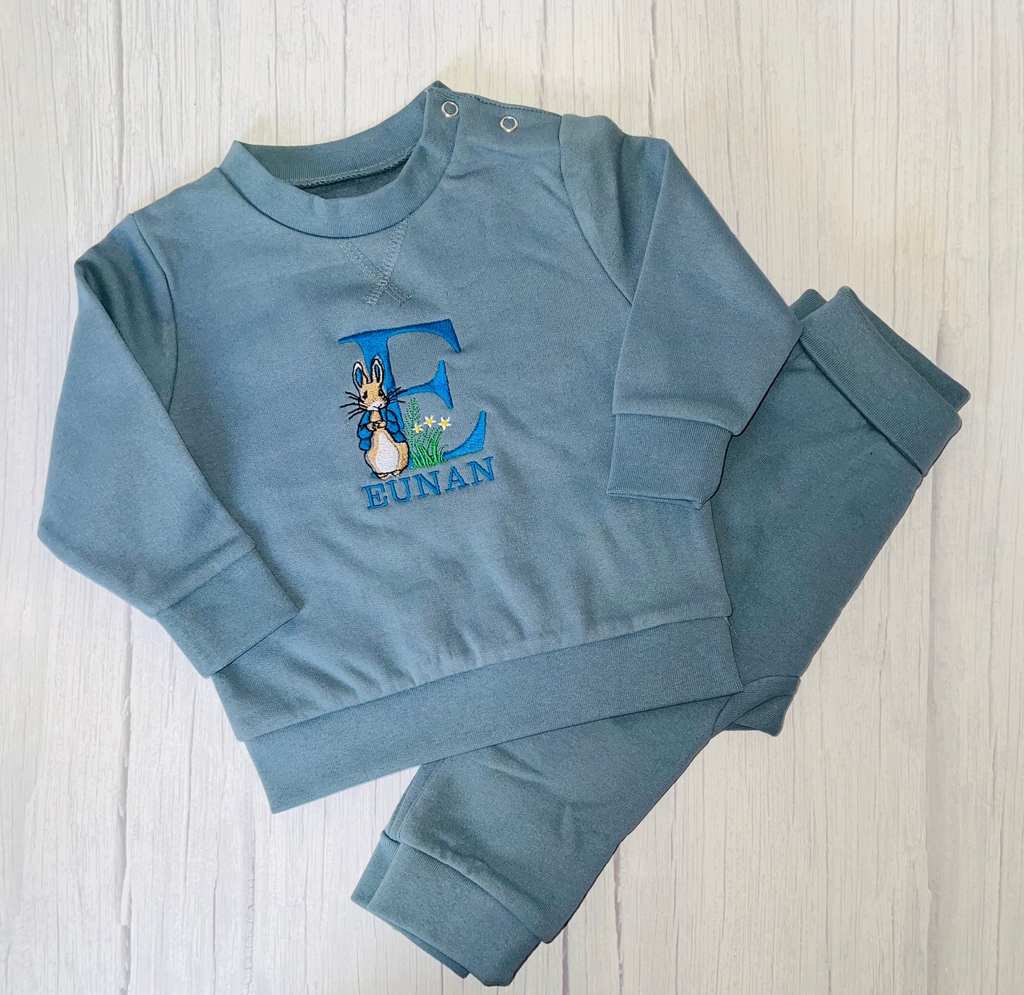 Kid’s Personalised Peter rabbit initials tracksuit