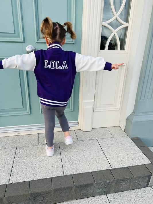 Kids Personalised Baseball Jacket