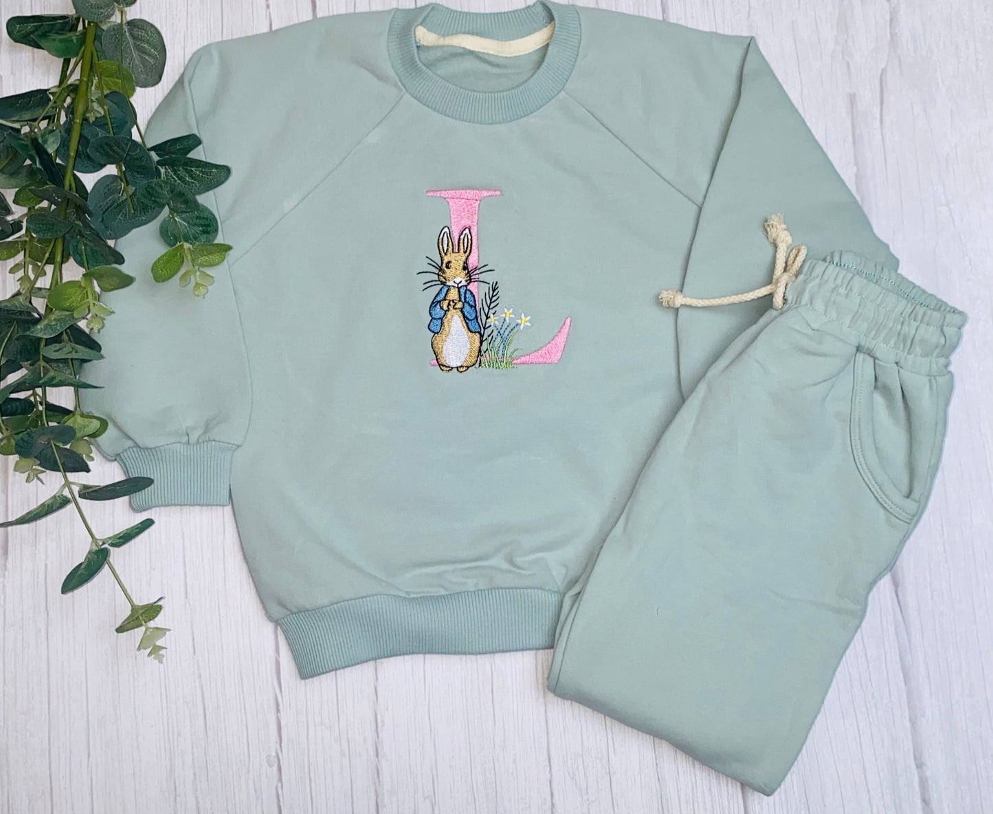 Kid’s Personalised Peter rabbit initials tracksuit