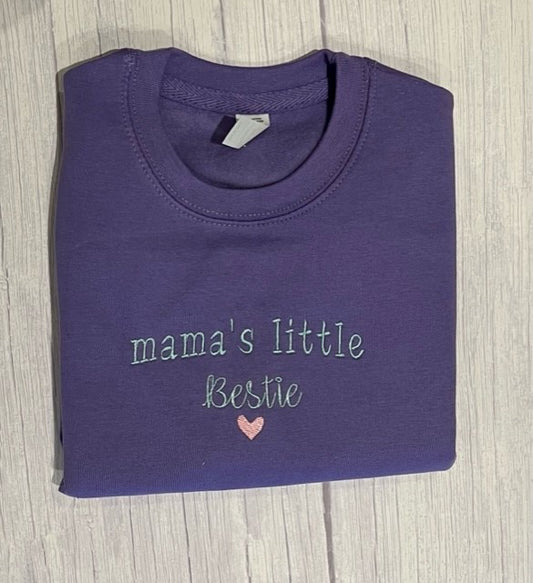 Kids Mama's little Bestie Sweatshirt